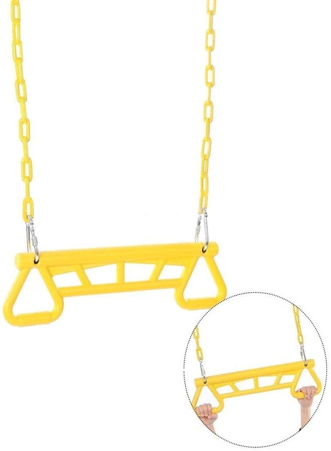 REZNOR مجموعة ألعاب أرجوحة ترابيز من ريزنور مع قضيب ترابيز بلاستيكي للأطفال/الكبار، | سعة الوزن 120 كجم (أصفر) - Image 4